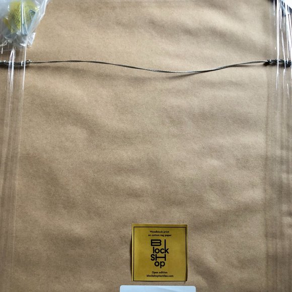 Block Shop Textiles Byway Print in Terracotta. Framed - Picture 4 of 5